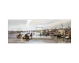 Blackfriars from Southwark Bridge Art by Thomas Shotter Boys