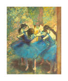 Blue Dancers Print by Edgar Degas