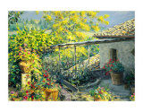 Tuscan Terrace Print by Gordon Breckenridge