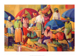 Market Day Posters by V. Comissong