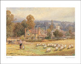 Pathway to the Water Meadows Art by Myles Birket Foster Pathway to the Water Meadows Art by Myles Birket Foster