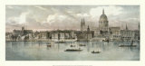 View of the Bank of the Thames I Posters av T. Baynes View of the Bank of the Thames I Posters av T. Baynes