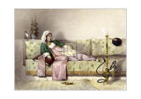 Recostándose Láminas por Achille-Constant-Théodore-Émile Prisse d'Avennes