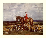 Stanley Barker and the Pytchley Hounds Poster by Alfred James Munnings