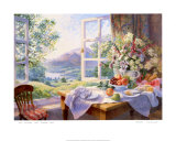 Fleurs sauvages et vigne Poster par Stephen Darbishire
