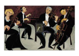 Cordes et piano Affiches par Marsha Hammel
