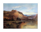 Lakeside Rendezvous the Kirk at Arrochar Print by Alfred Fontville de Breanski
