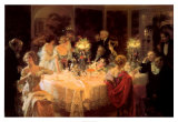Le dîner de fête Posters par Jules-Alexandre Grün