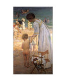 L'heure du bain Affiches par Emanuel Phillips Fox