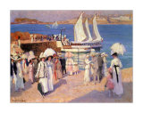 The Quay at Dinard Posters by Emanuel Phillips Fox