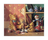Ted and Friends III Print by Raymond Campbell