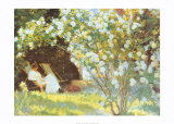 Les Roses Prints by Peder Severin Kröyer
