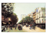 Le Boulevard des Italiens Prints by Edmond Georges Grandjean