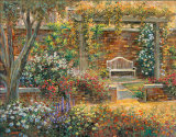 Patio Gardens II Art by Michael Longo