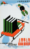 Historic Reading Posters - January, A Year of Good Reading Ahead Posters