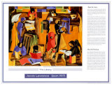 The Library, Art Print, Jacob Lawrence
