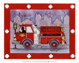Firetruck Prints by Marnie Bishop Elmer