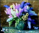 Delphiniums Poster af Joseph Henry Sharp Delphiniums Poster af Joseph Henry Sharp