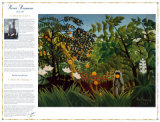 Chefs-d'œuvre de la peinture, Paysage exotique Poster par Henri Rousseau