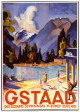 Gstaad Posters by Otto Baumberger