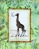 Jungle Giraffe Print by Marie Frederique