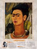 Notable Women Artists - Frida Kahlo - Self-Portrait with Monkey Posters by Frida Kahlo