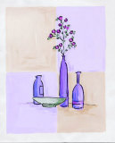 Modern Vases with Bowl Posters by Josephine French