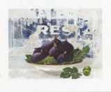 Plate with Figs Prints by Caroline Caron