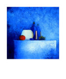 Still Life in Blue II Kunstdruck von Anouska Vaskebova