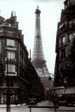 Une rue de Paris autour de 1925 Affiches