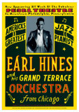Earl Hines and His Grand Terrace Orchestra at the Pearl Theatre, Pennsylvania, 1929  Print by Dennis Loren