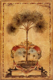 Palmier avec lever de soleil Affiches par Elizabeth Jardine