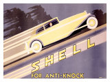 Shell, Anti-Knock reproduction procédé giclée par Yunge 