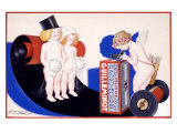 Guilleminot Radio Eclair reproduction procédé giclée par Achille Luciano Mauzan