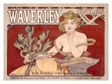 Waverley Cycles reproduction procédé giclée par Alphonse Mucha