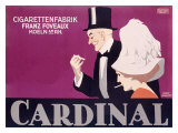 Cardinal Cigaretten Giclee Print by Lubbert 
