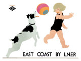 East Coast Liner Giclee Print by Tom Purvis