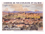 Cite de Carcassone Giclee Print by Eugene Grasset