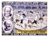 Barnum and Bailey, Grand Boxing and Wrestling Tournament Lámina giclée Barnum and Bailey, Grand Boxing and Wrestling Tournament Lámina giclée