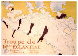 Troupe de Eglantine Giclee Print by Henri de Toulouse-Lautrec