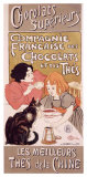 Chocolats et Thes Giclee Print by Théophile Alexandre Steinlen