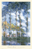 Les Peupliers Posters by Claude Monet