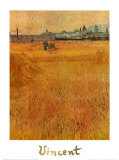 Oat Field with a View of Arles Poster by Vincent van Gogh