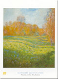 Prairie à Giverny Affiches par Claude Monet