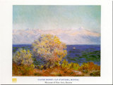 Cap d'Antibes, Mistral Affiche par Claude Monet