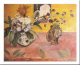 Flowers and a Japanese Print, c.1889 Poster by Paul Gauguin Flowers and a Japanese Print, c.1889 Poster by Paul Gauguin