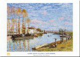 Le Loing A Saint-mammes Kunstdrucke von Alfred Sisley