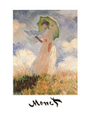Woman With Umbrella Prints by Claude Monet
