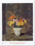 Zinnias And Marigolds Affiche par Hermann Dudley Murphy