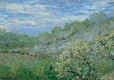 Baume in Blute Posters by Claude Monet